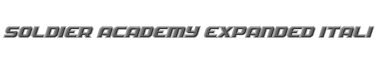 Soldier Academy Expanded Italic 