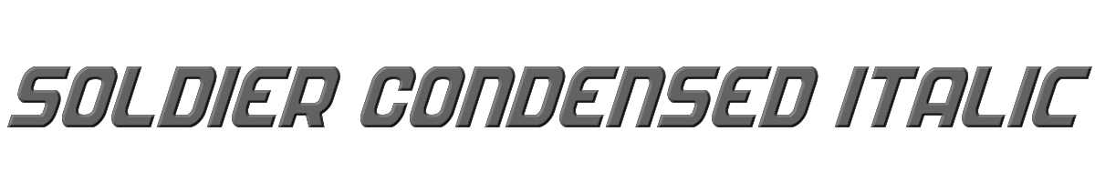 Soldier Condensed Italic 