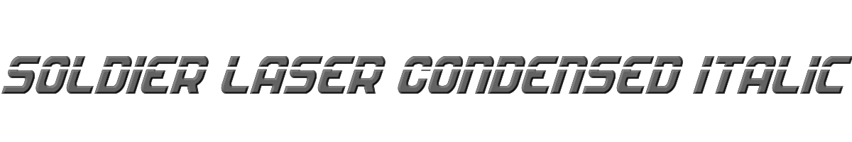 Soldier Laser Condensed Italic 