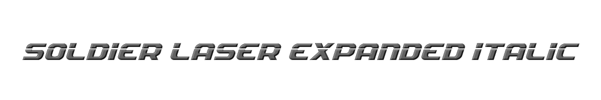 Soldier Laser Expanded Italic 