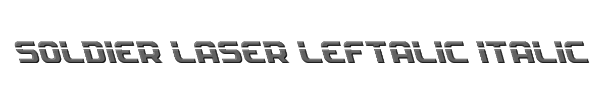 Soldier Laser Leftalic Italic 