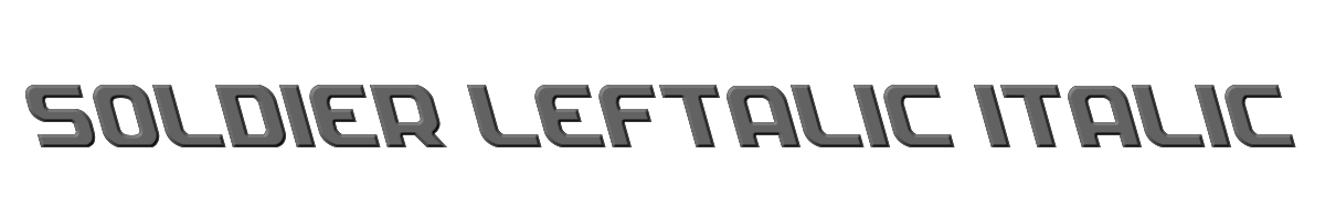 Soldier Leftalic Italic 