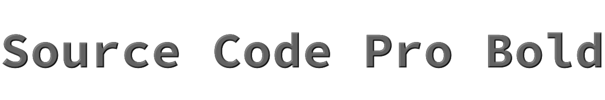 Source Code Pro Bold 