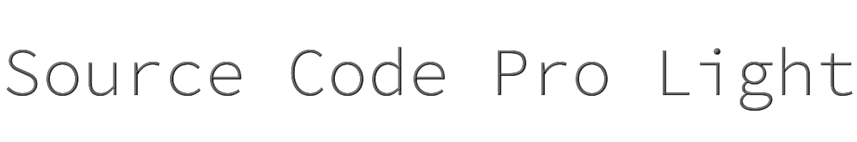 Source Code Pro Light 