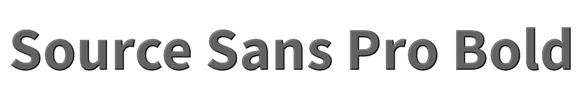 Source Sans Pro Bold 