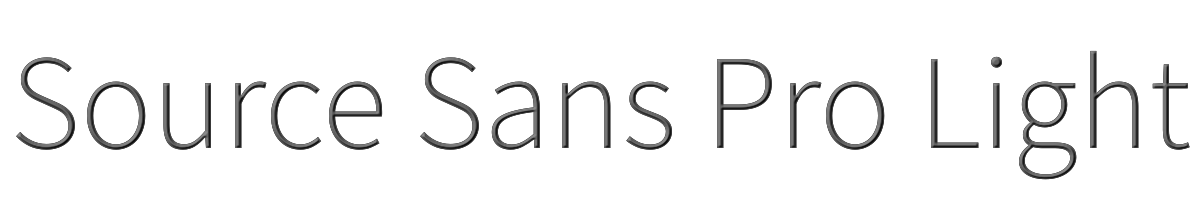 Source Sans Pro Light 
