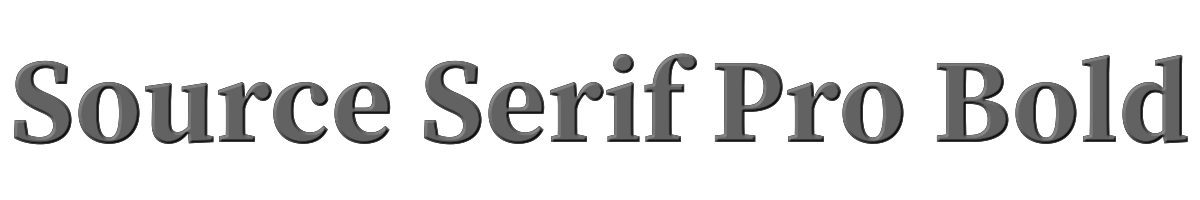 Source Serif Pro Bold 