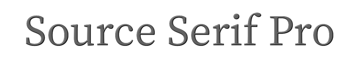 Source Serif Pro 