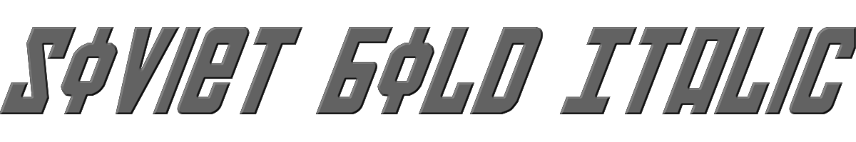 Soviet Bold Italic 