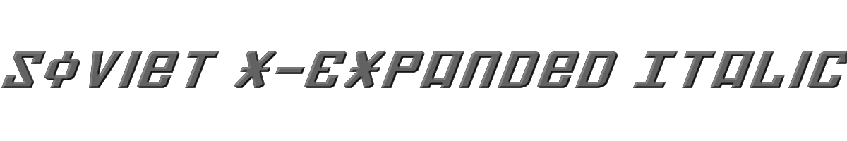 Soviet X-Expanded Italic 