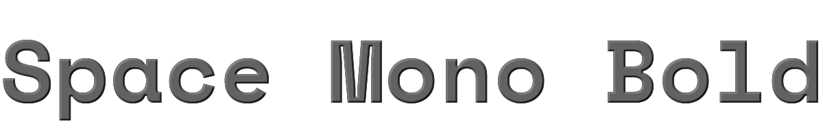 Space Mono Bold 
