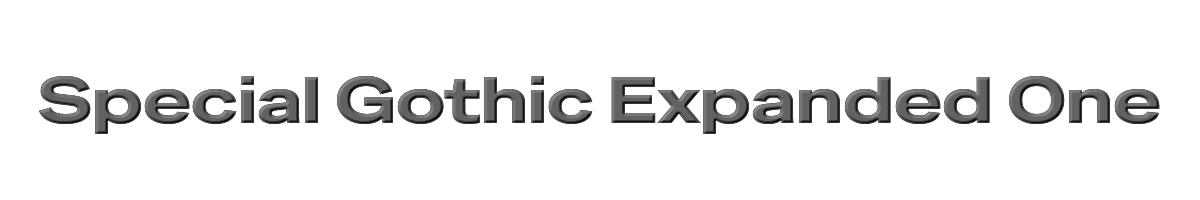 Special Gothic Expanded One 