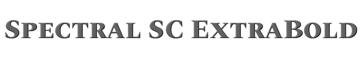 Spectral SC ExtraBold 