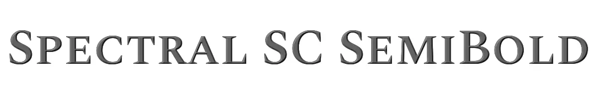 Spectral SC SemiBold 