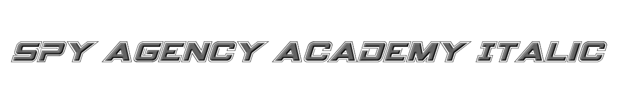 Spy Agency Academy Italic 