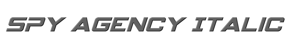 Spy Agency Italic 