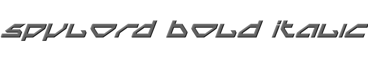 Spylord Bold Italic 