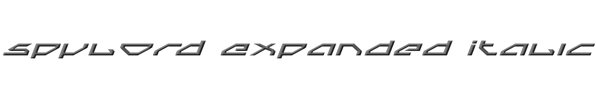 Spylord Expanded Italic 