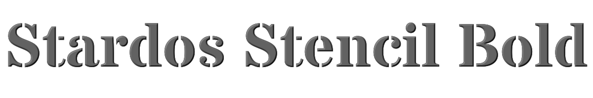 Stardos Stencil Bold 