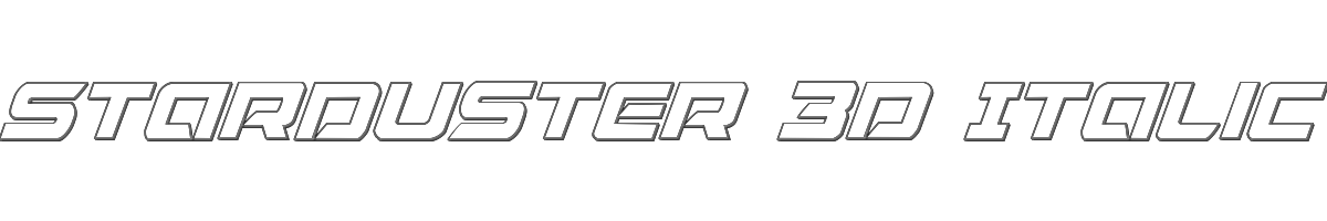Starduster 3D Italic 