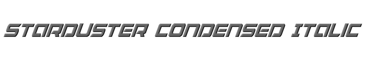 Starduster Condensed Italic 
