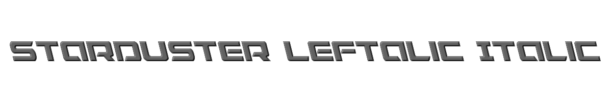 Starduster Leftalic Italic 