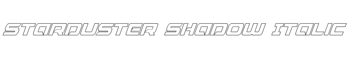 Starduster Shadow Italic 