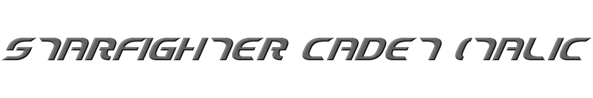 Starfighter Cadet Italic 