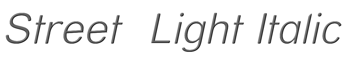 Street  Light Italic 