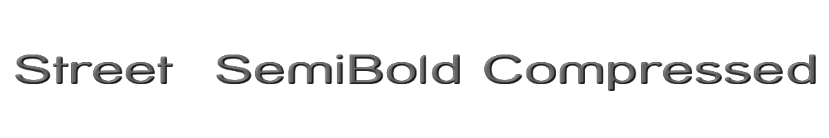 Street  SemiBold Compressed 