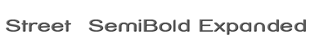 Street  SemiBold Expanded 