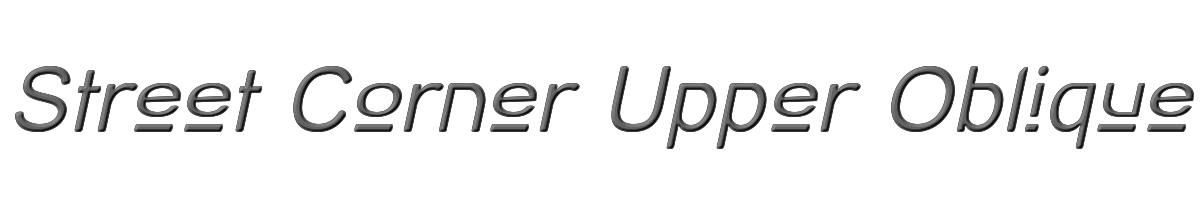 Street Corner Upper Oblique 