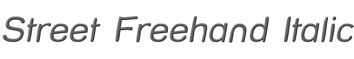 Street Freehand Italic 