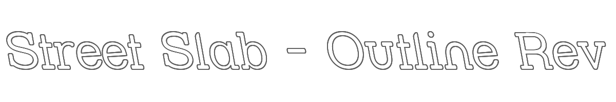 Street Slab - Outline Rev 