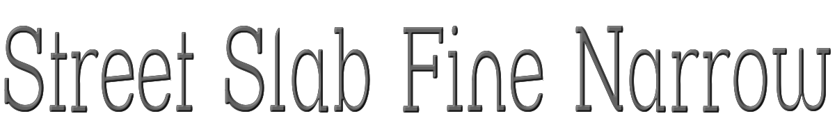Street Slab Fine Narrow 