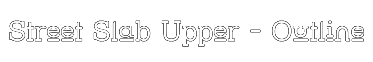 Street Slab Upper - Outline 
