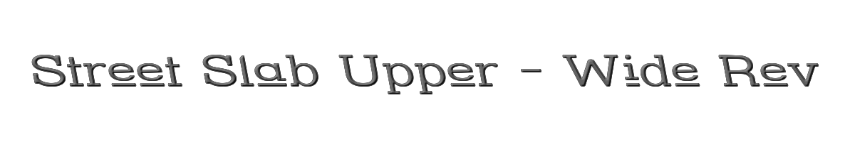 Street Slab Upper - Wide Rev 
