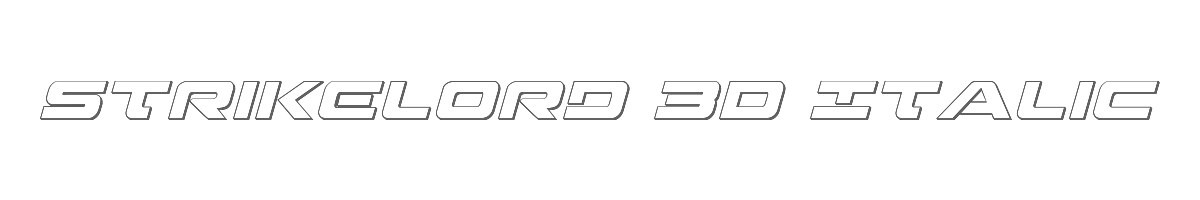 Strikelord 3D Italic 