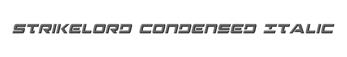 Strikelord Condensed Italic 