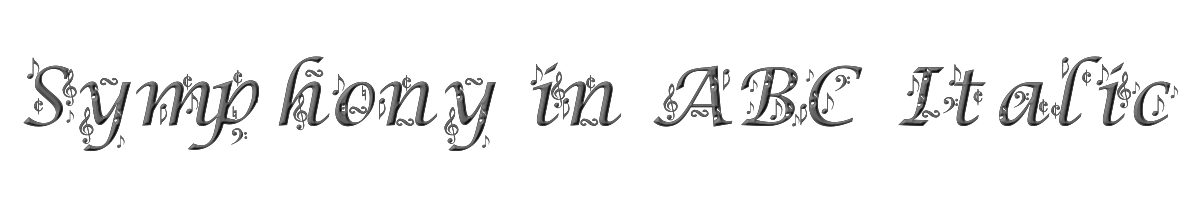 Symphony in ABC Italic 