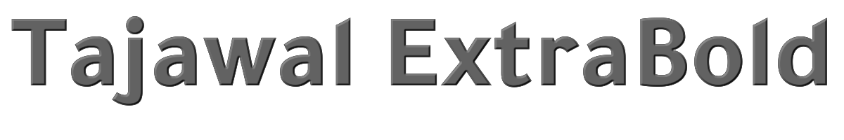 Tajawal ExtraBold 