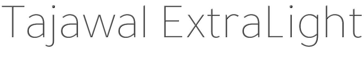Tajawal ExtraLight 