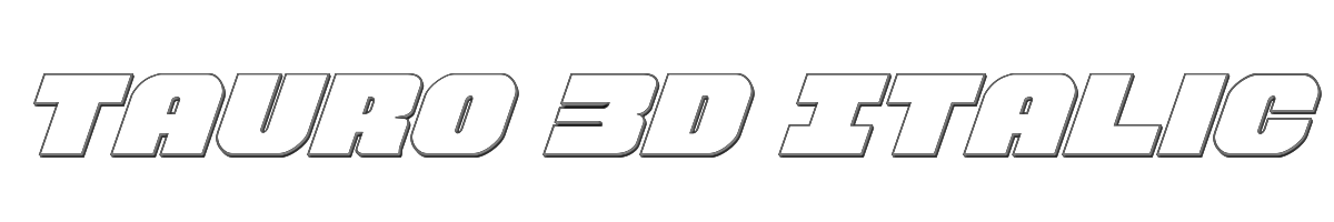 Tauro 3D Italic 