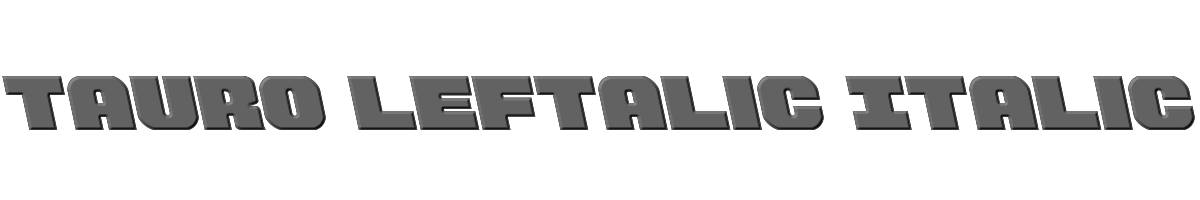 Tauro Leftalic Italic 