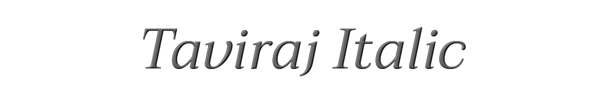 Taviraj Italic 