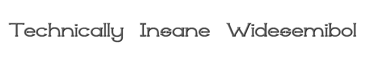 Technically Insane Widesemibold 