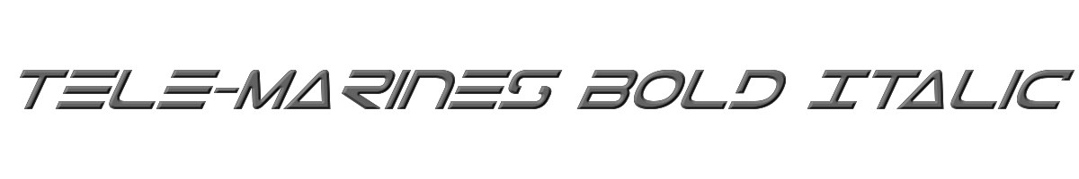 Tele-Marines Bold Italic 