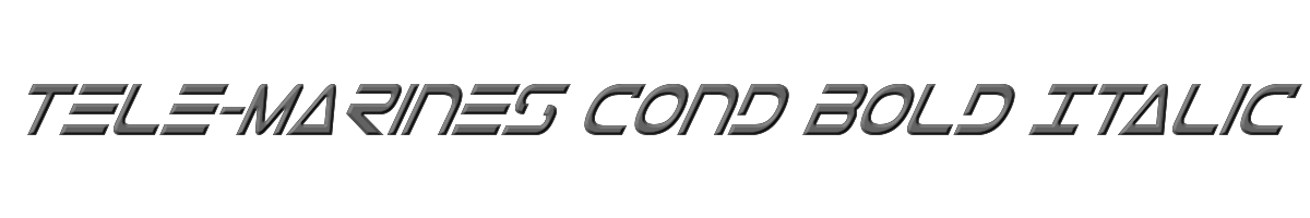 Tele-Marines Cond Bold Italic 