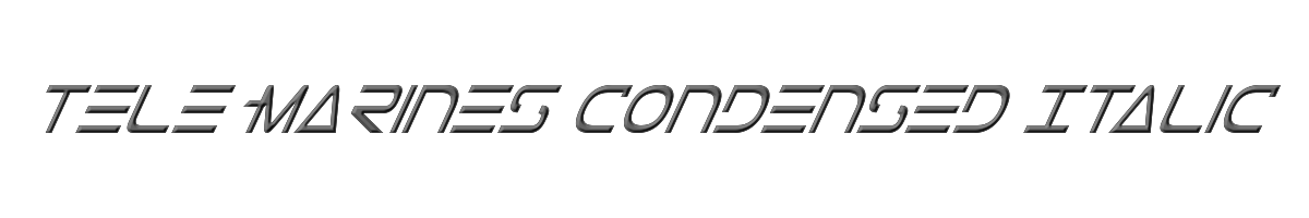 Tele-Marines Condensed Italic 