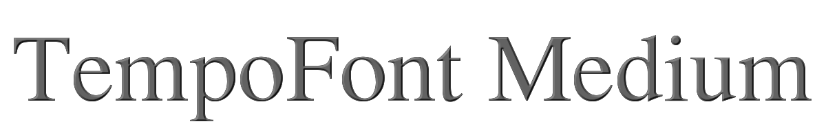 TempoFont Medium 